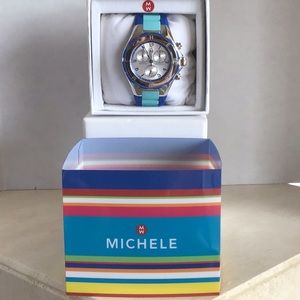 Michele Jelly Band Chronograph Watch
